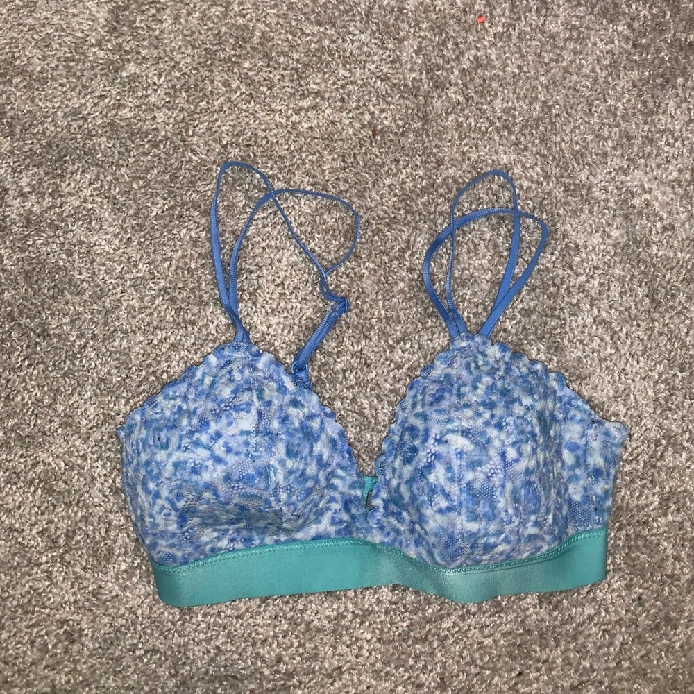Aerie Blue & Green bra size XS - Picture 4 of 8